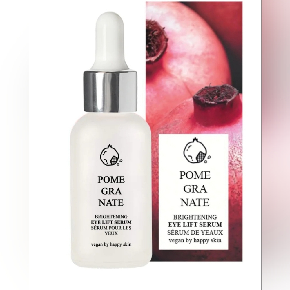 VEGAN BY HAPPY SKIN Pomegranate Brightening Eye Lift Serum 15 ml NEW/ Never Open